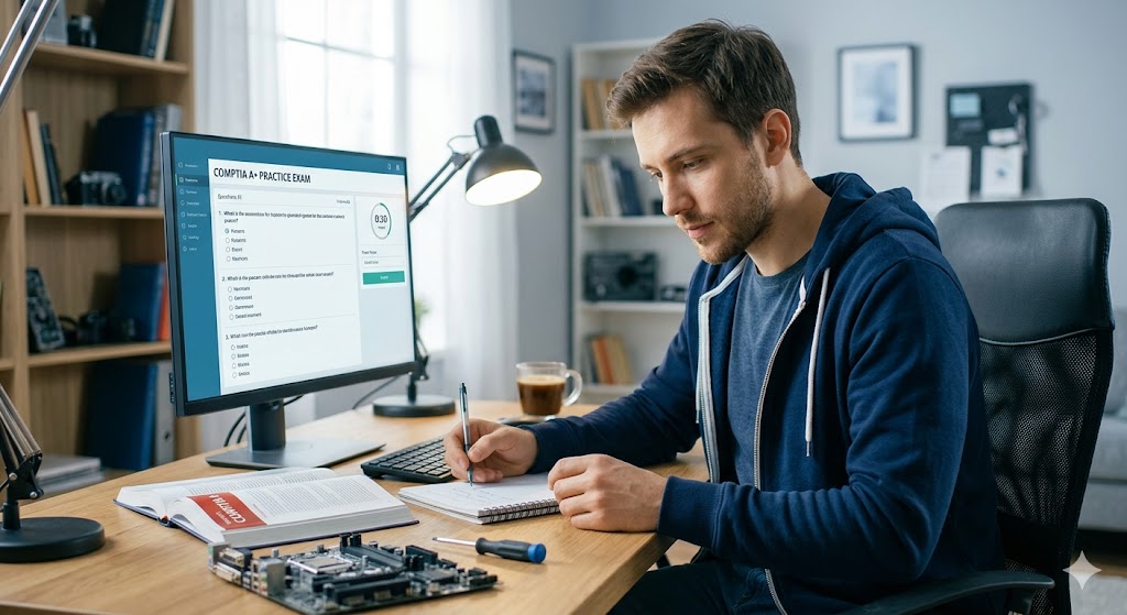 COMPTIA A+ Practice Exam Banner