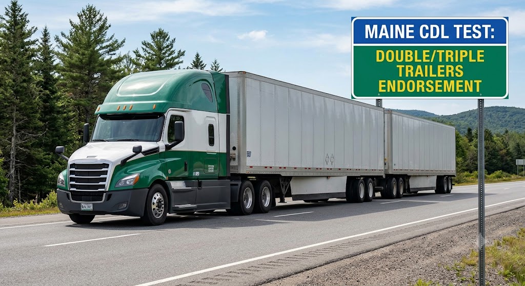 Maine CDL Double/Triple Trailers Practice Test Banner