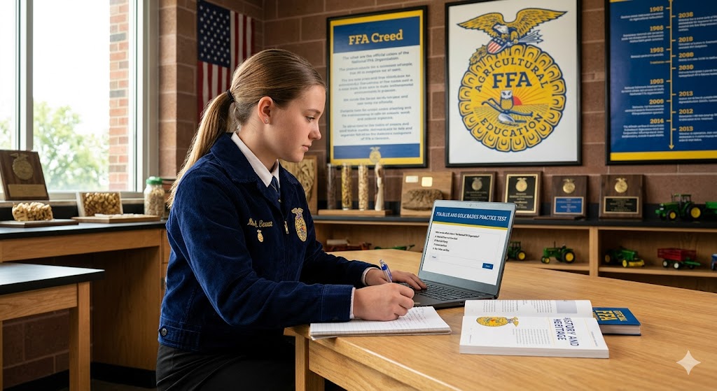 FFA Blue and Gold Basics Practice Test Banner
