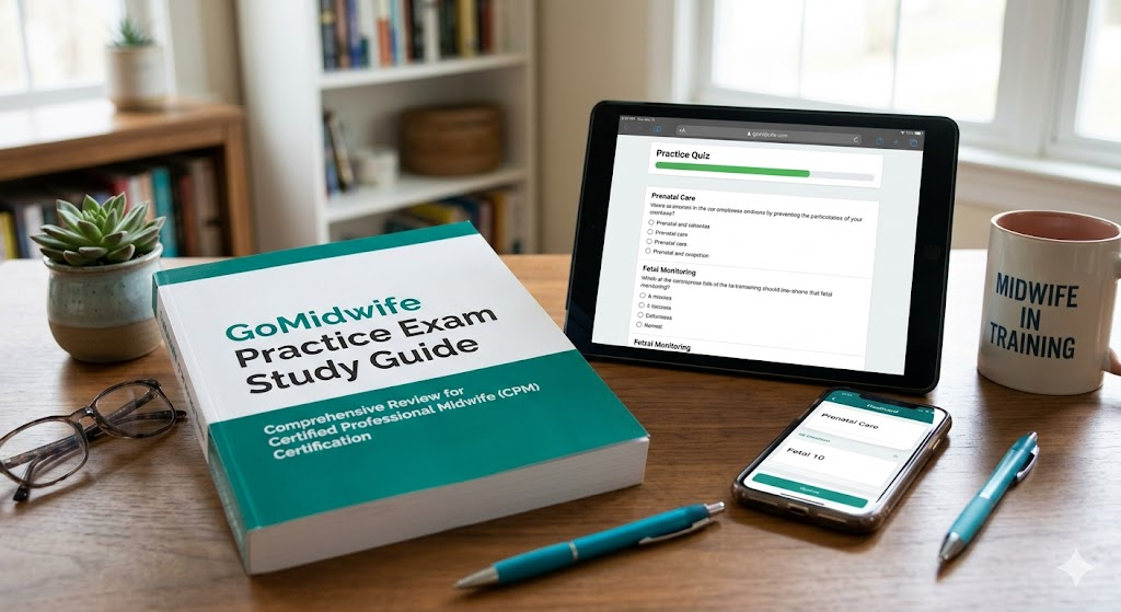 GoMidwife Practice Exam Banner