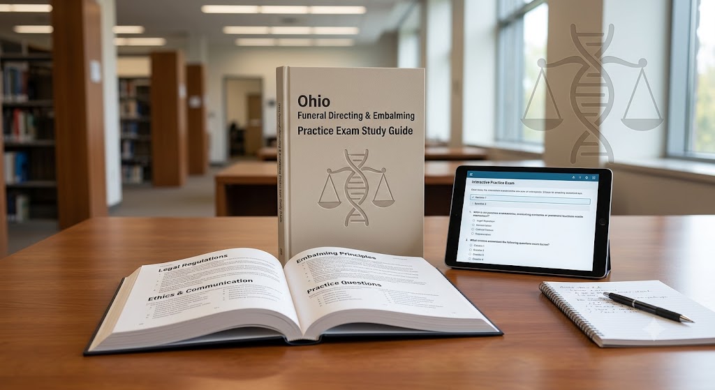 Ohio Funeral Directing/Embalming Practice Exam Banner