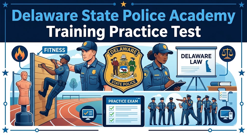 Delaware State Police Academy Training Practice Test Banner